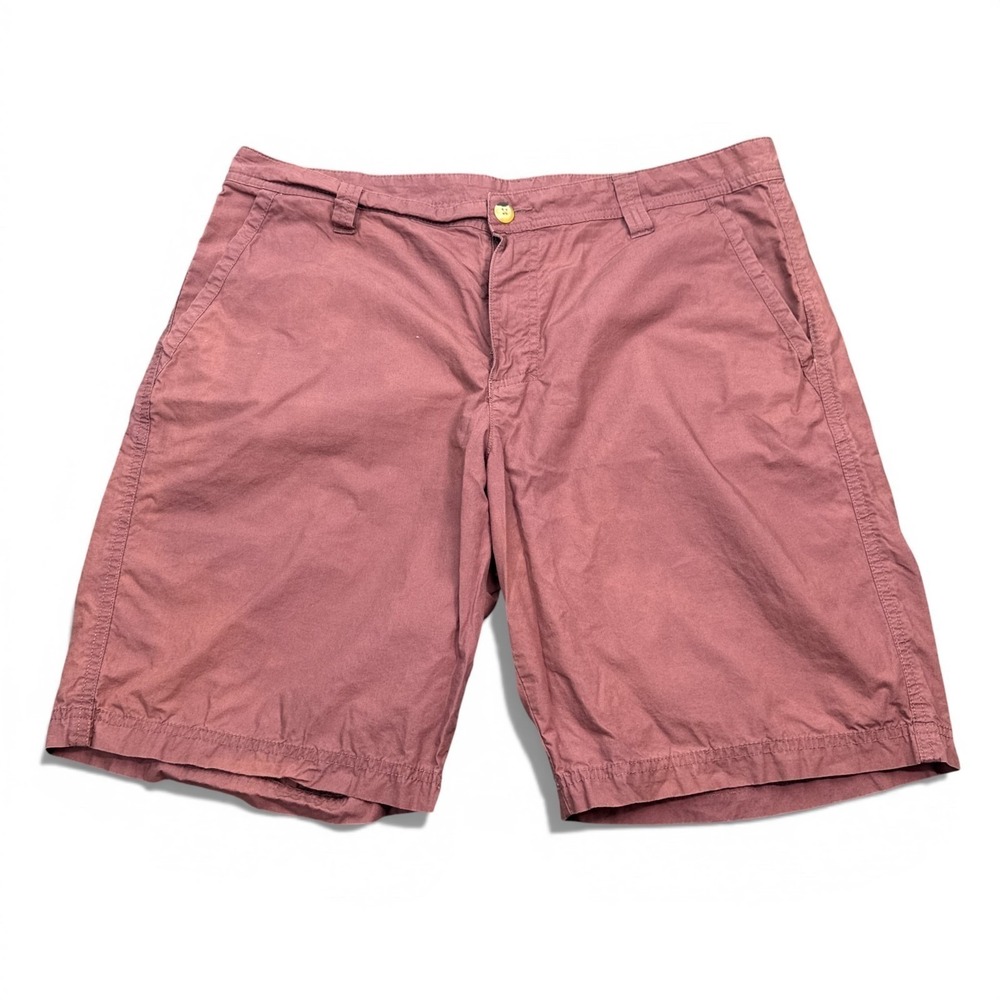 Columbia Chino Shorts Mens Size 36 Red 10" Inseam Outdoors Fishing Classic